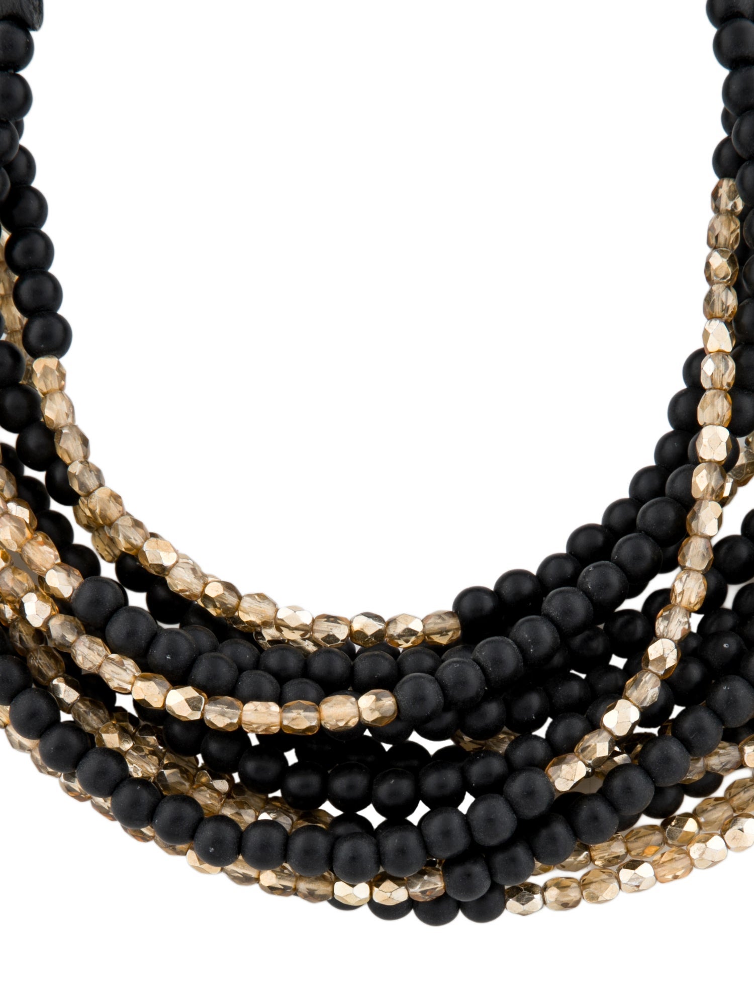 Fairchild Baldwin Leather & Resin Matte Collar Necklace