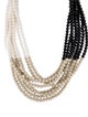 Fairchild Baldwin Leather Beaded Multistrand Necklace