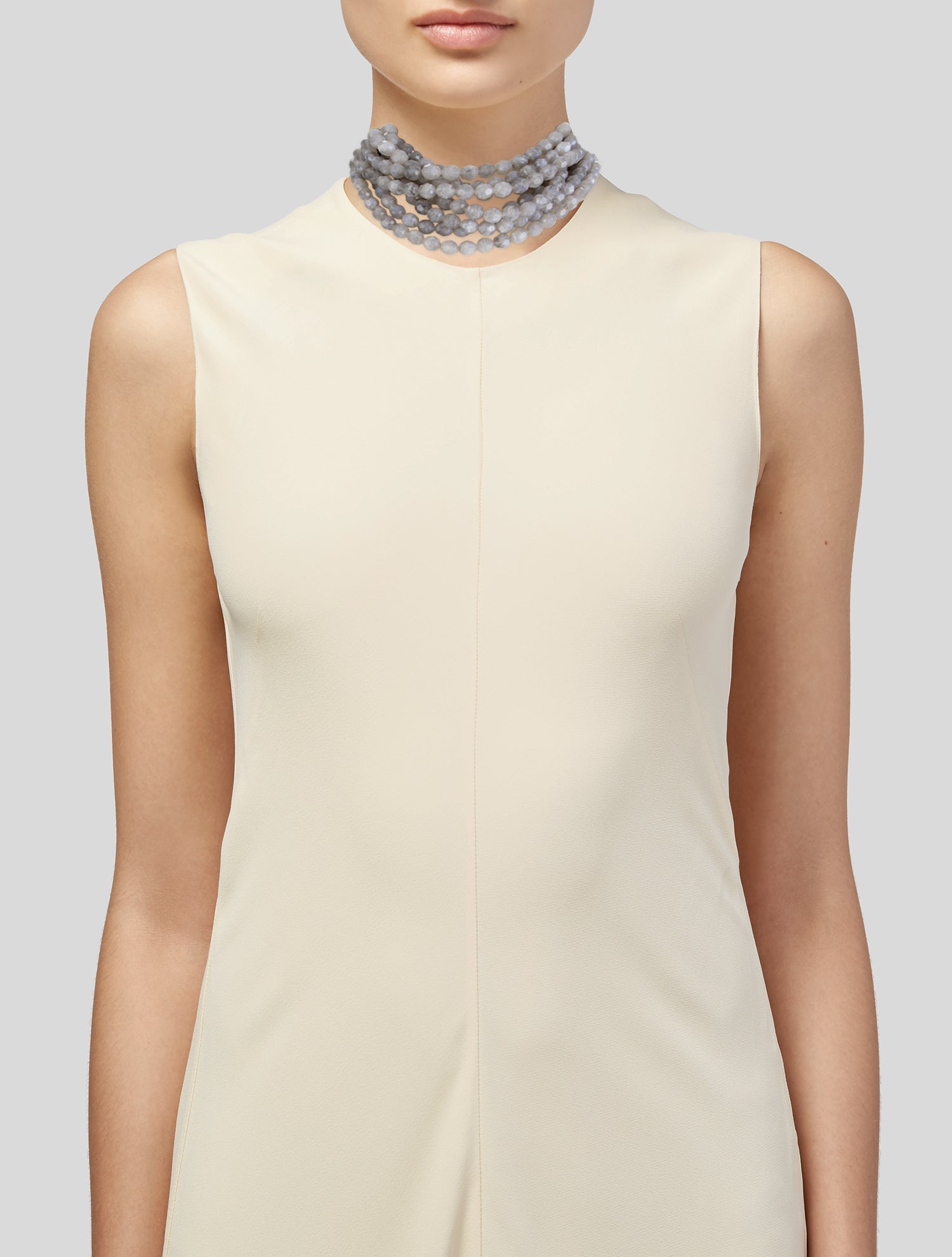 Fairchild Baldwin Bella Iridescent Grey Pink Necklace