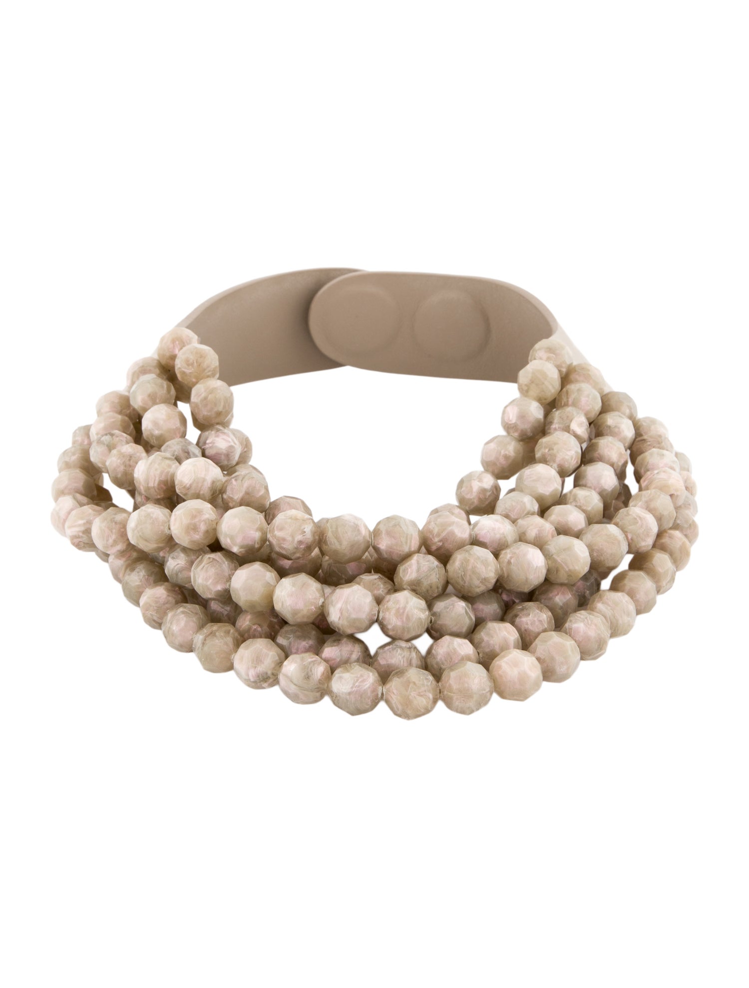 Fairchild Baldwin Resin Bead Multistrand Collar Necklace