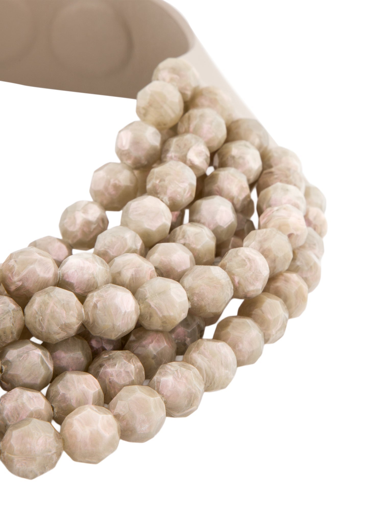 Fairchild Baldwin Resin Bead Multistrand Collar Necklace