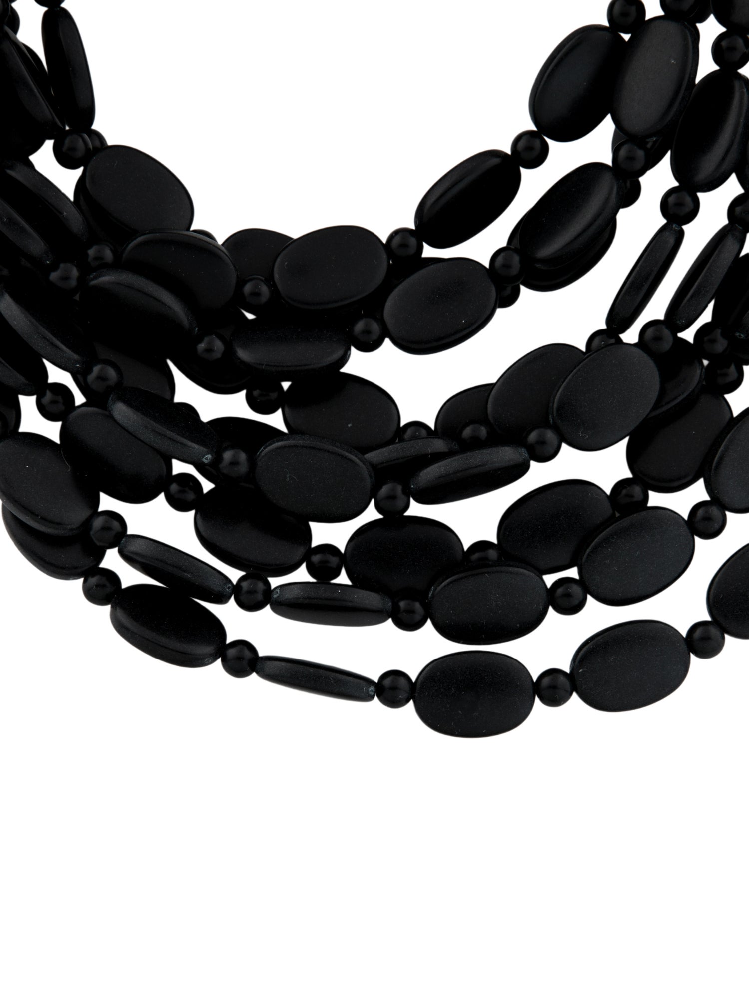 Fairchild Baldwin Leather & Bead Bella Multistrand Collar Necklace