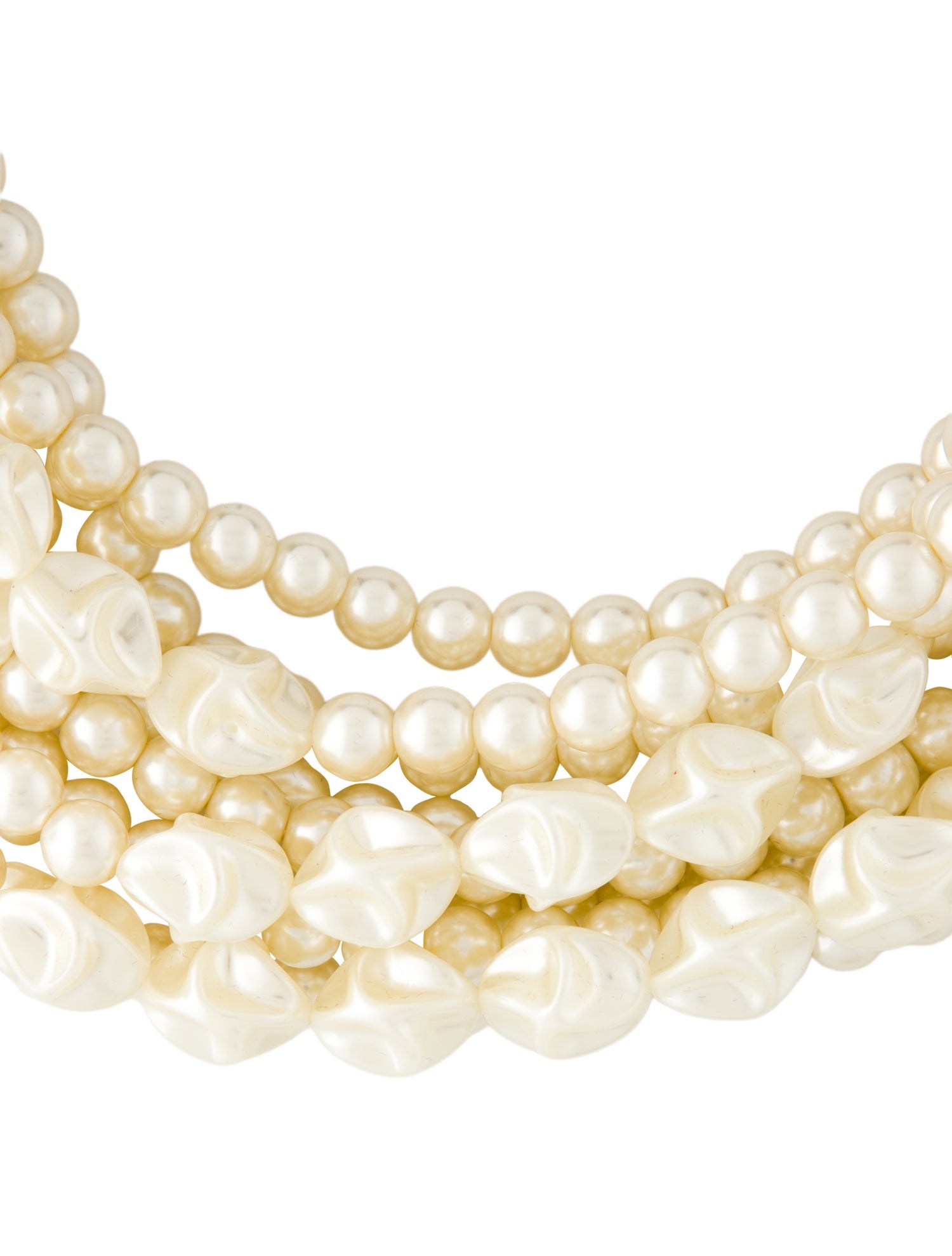 Fairchild Baldwin Faux Pearl & Leather Multistrand Necklace