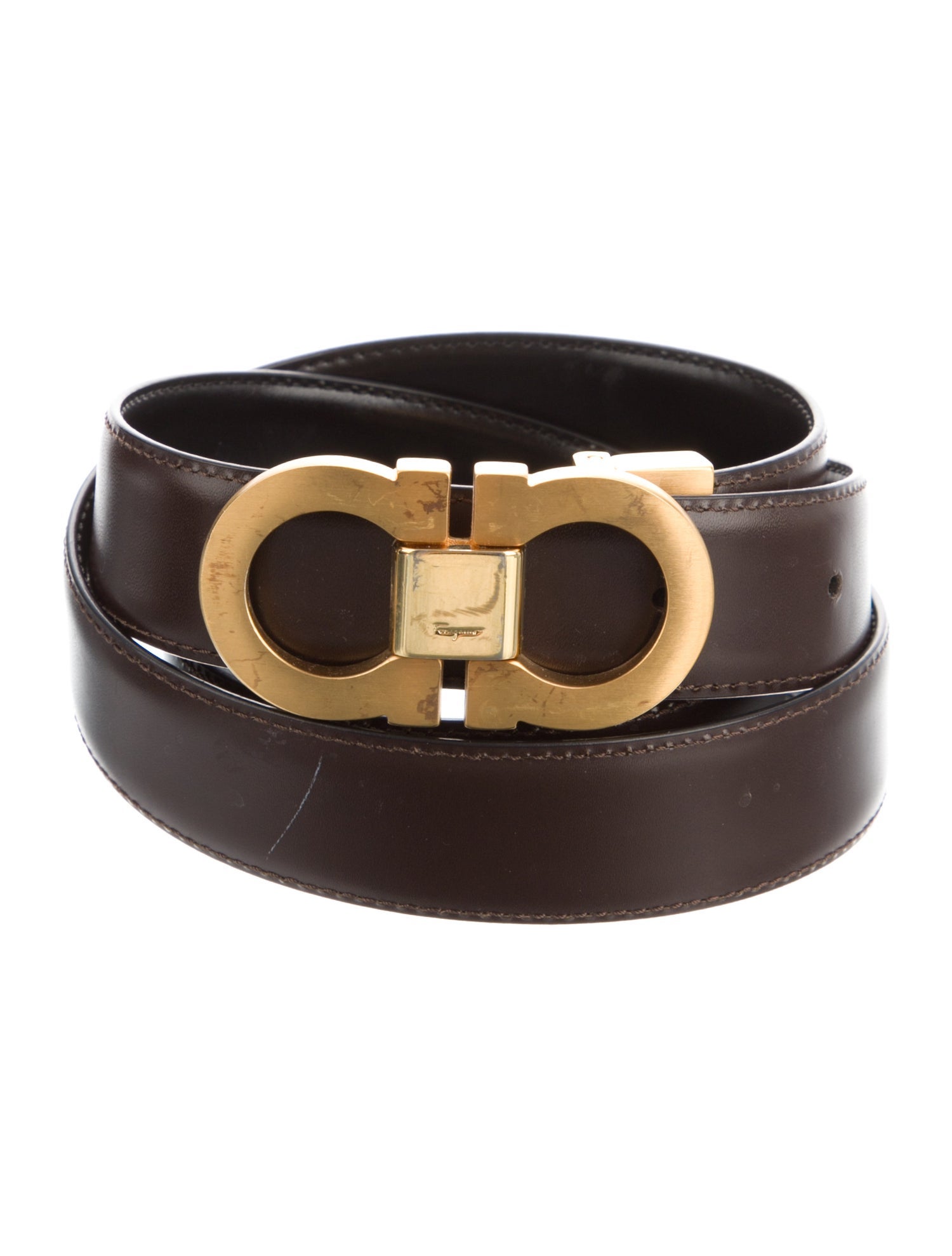 ferragamo leather belt
