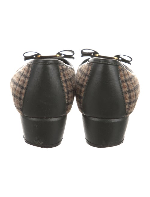 Ferragamo Vara Bow Accent Wool Pumps