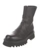 Ferragamo Leather Combat Boots