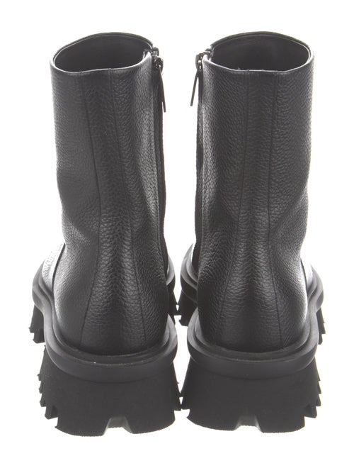Ferragamo Leather Combat Boots