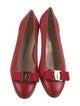 Ferragamo Vara Bow Accent Lizard Pumps