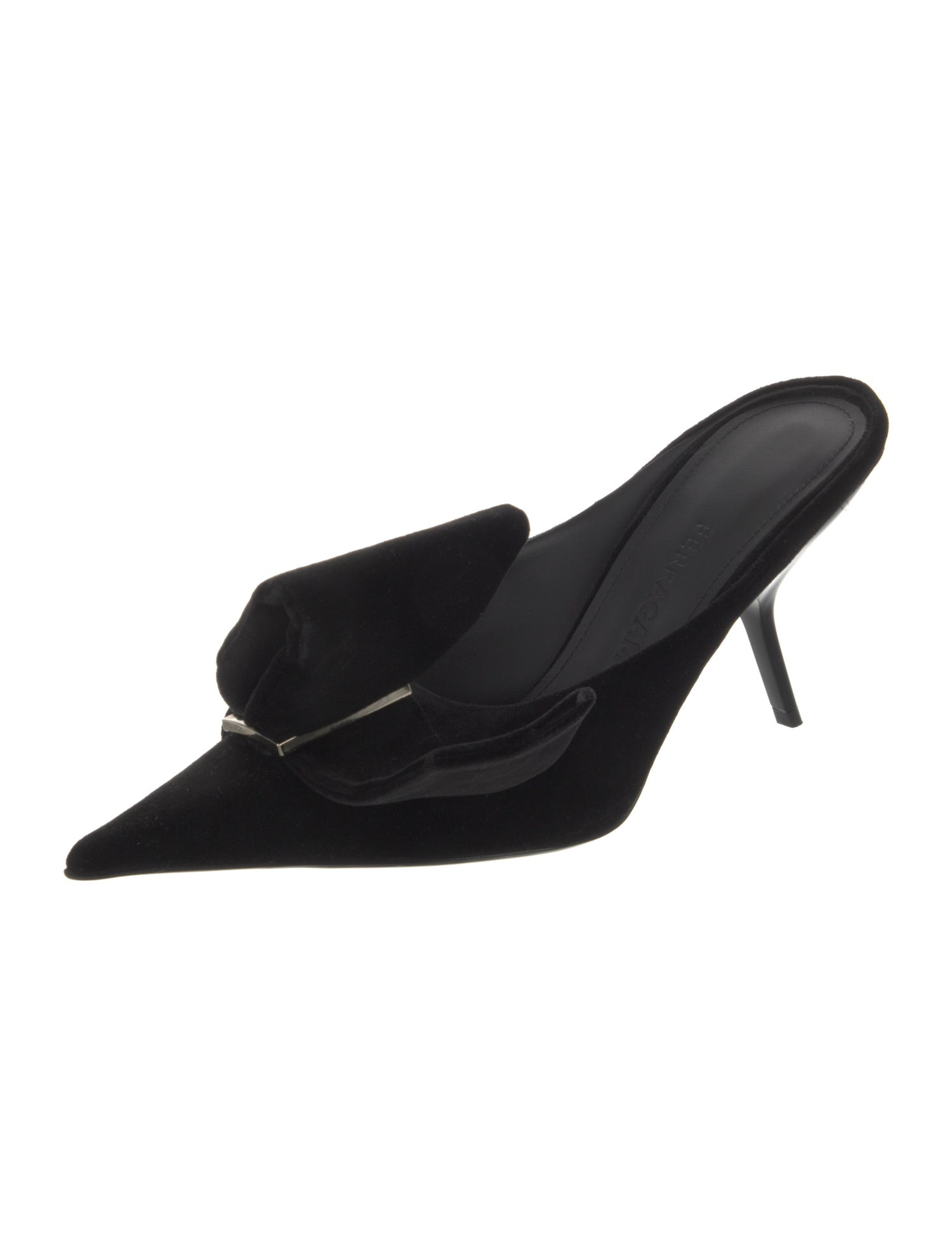 Ferragamo Suede Bow Accents Mules