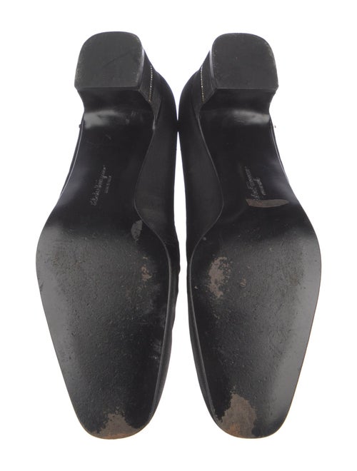 Ferragamo Satin Crystal Embellishments Pumps