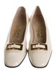 Ferragamo Vara Bow Accent Leather Mules