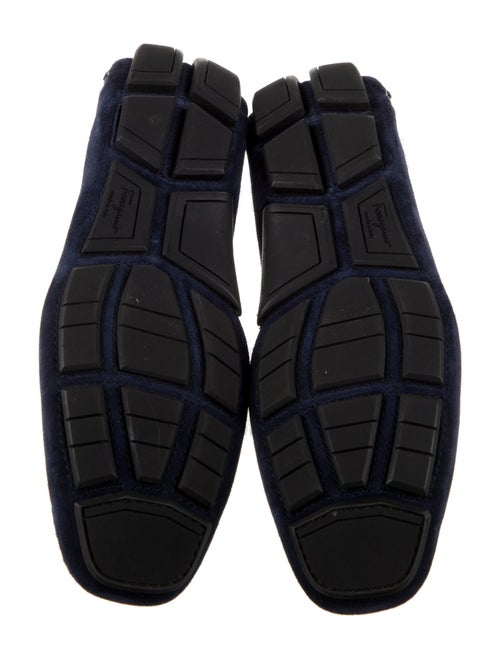 Ferragamo Gancio Logo Suede Drivers