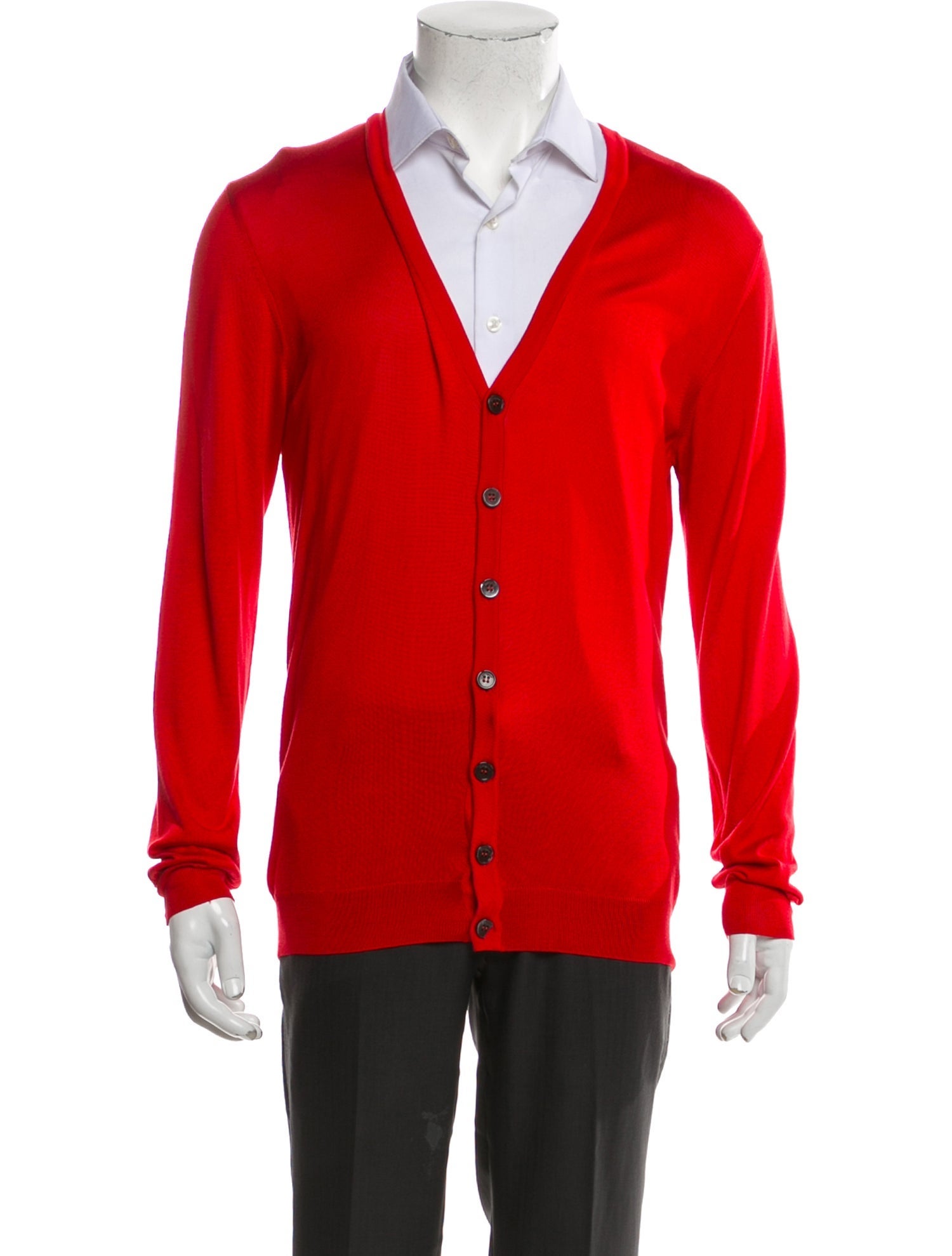 Ferragamo Silk V-Neck Cardigan