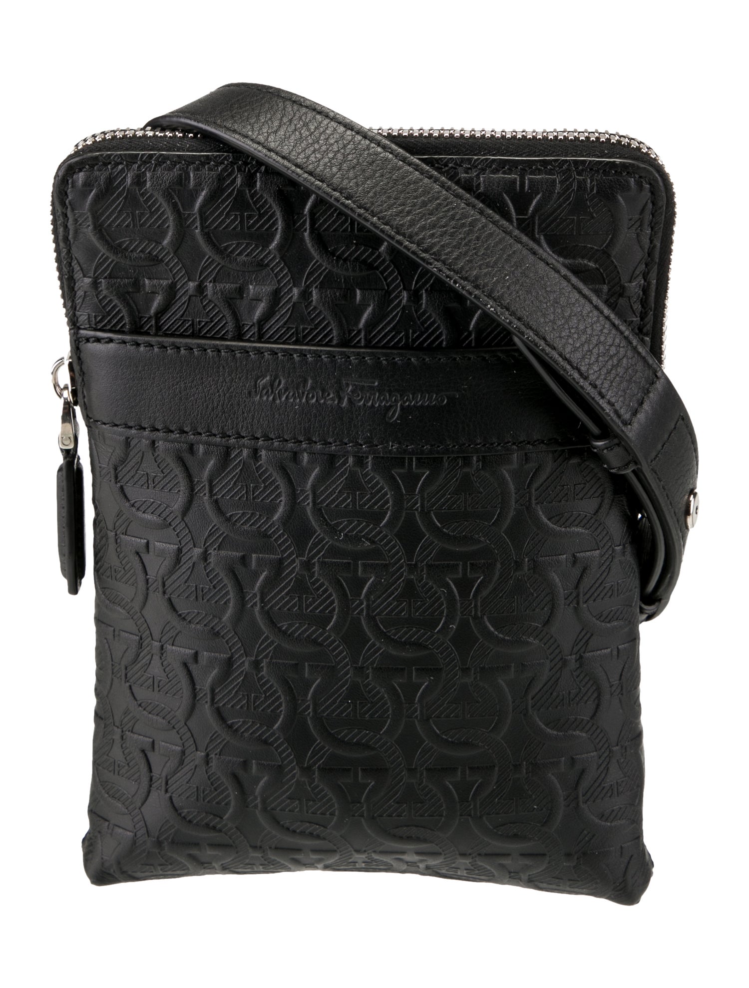 Salvatore Ferragamo Leather Messenger Bag