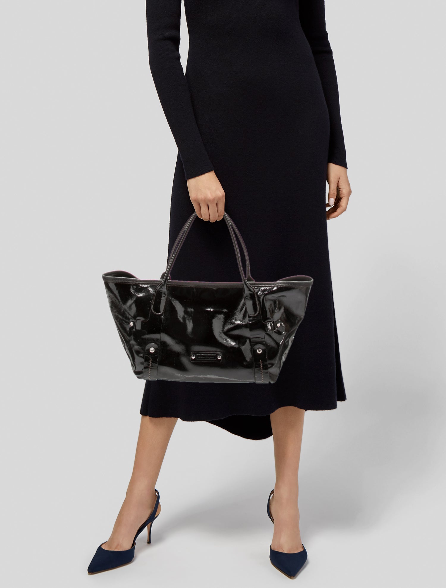 Ferragamo Patent Leather Tote