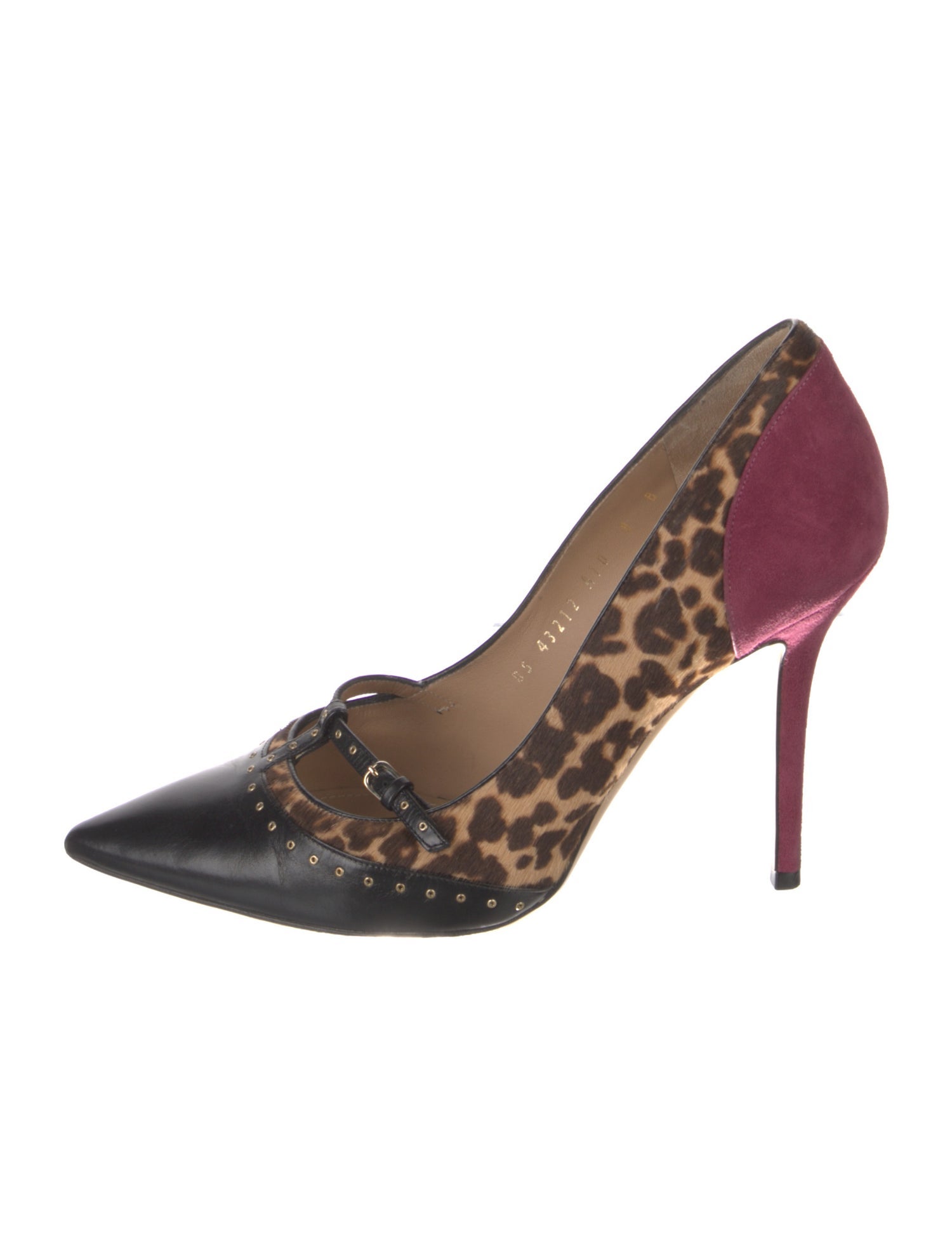 Ferragamo Ponyhair Animal Print Pumps