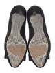 Ferragamo Suede Chain-Link Accents Pumps