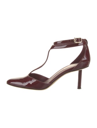 Ferragamo Leather T-Strap Pumps