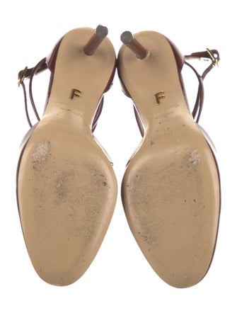 Ferragamo Leather T-Strap Pumps