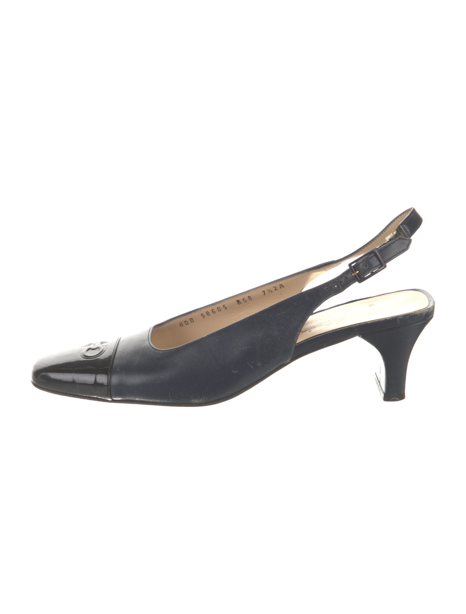 Salvatore Ferragamo Leather Slingback Pumps