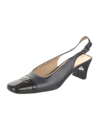 Salvatore Ferragamo Leather Slingback Pumps