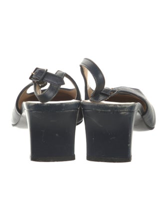 Salvatore Ferragamo Leather Slingback Pumps