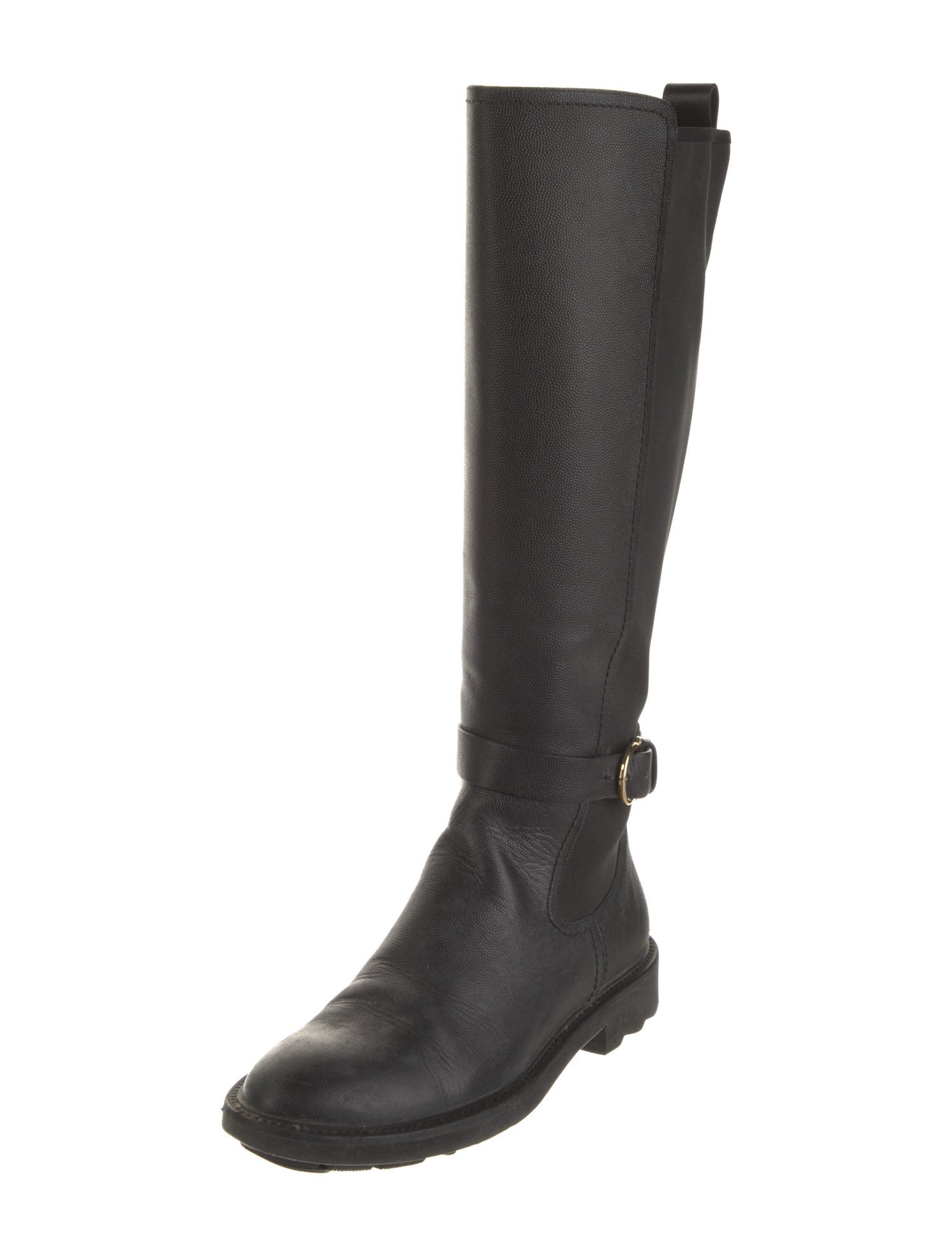 Ferragamo Leather Riding Boots