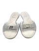 Ferragamo Vara Bow Accent Rubber Slides