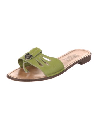 Ferragamo Leather Slides