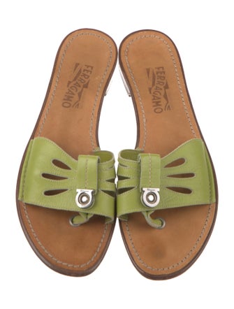 Ferragamo Leather Slides