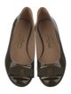 Ferragamo Vara Bow Accent Patent Leather Flats