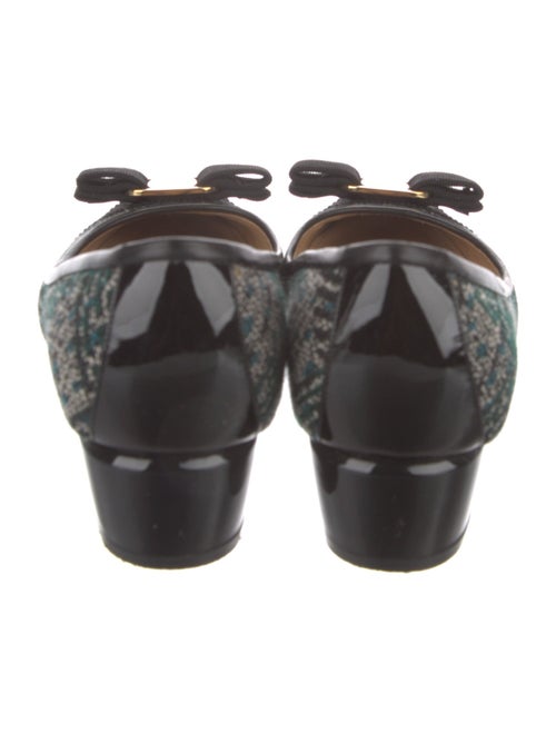 Ferragamo Vara Bow Accent Tweed Pumps