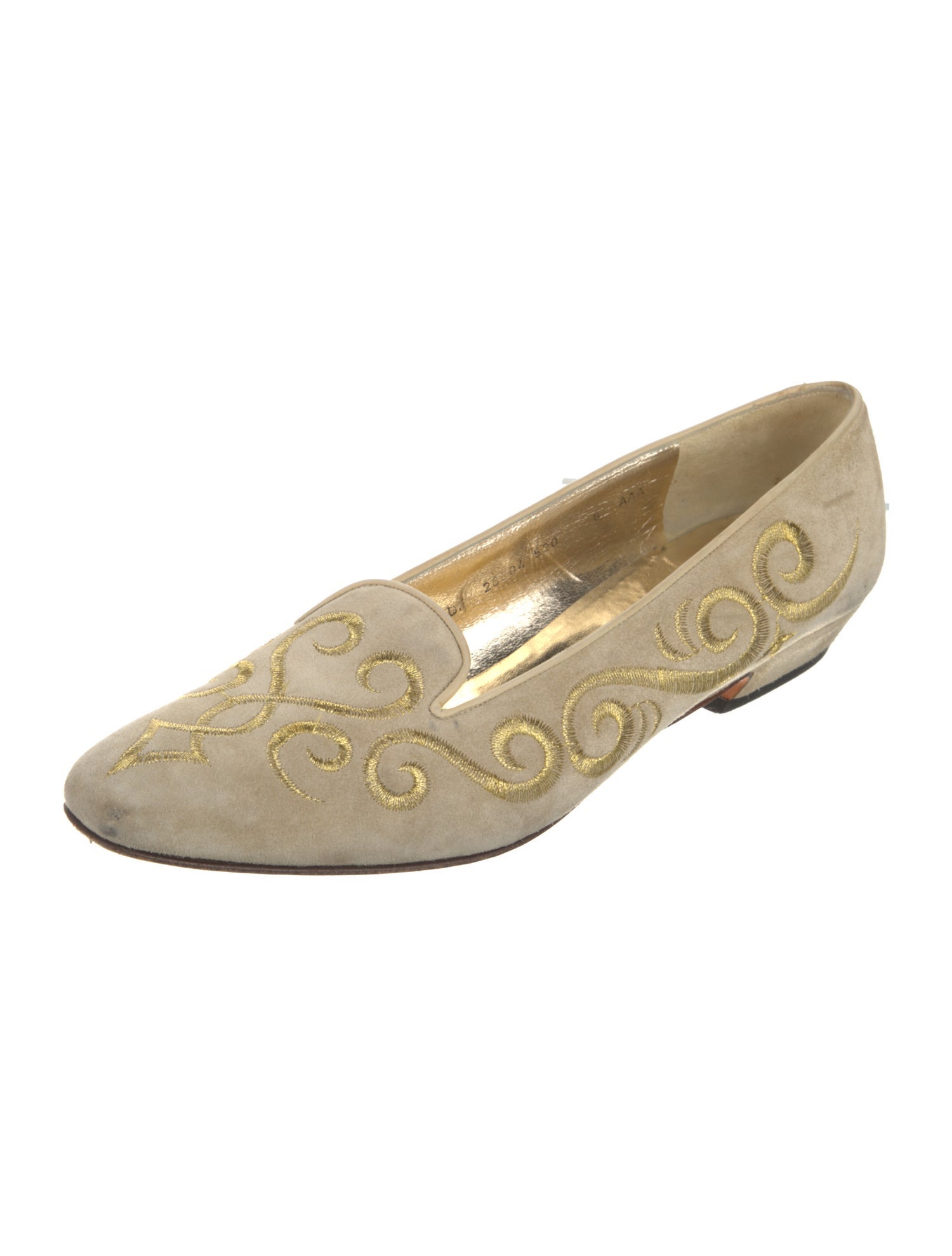 Ferragamo Suede Printed Loafers