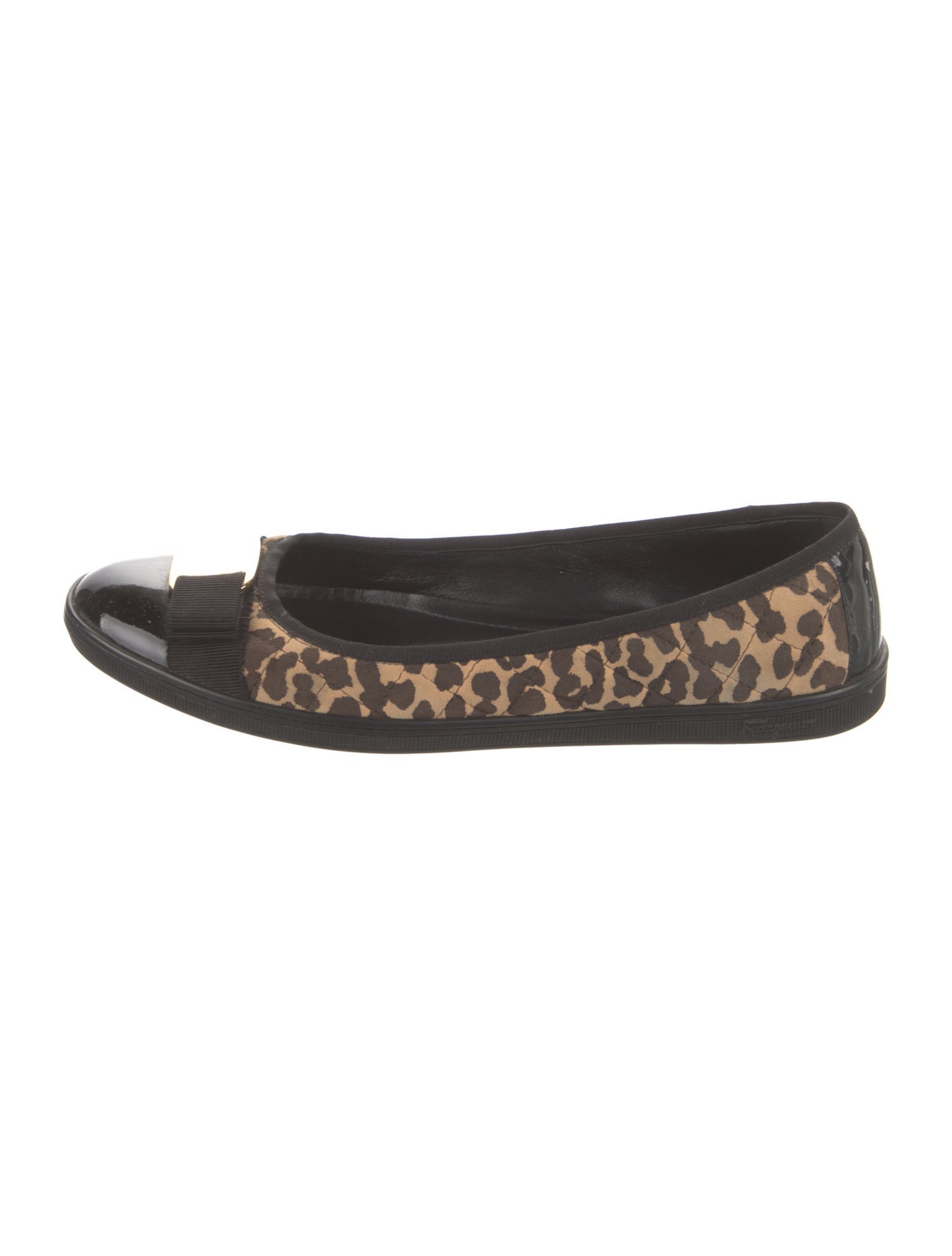 Ferragamo Animal Print Ballet Flats