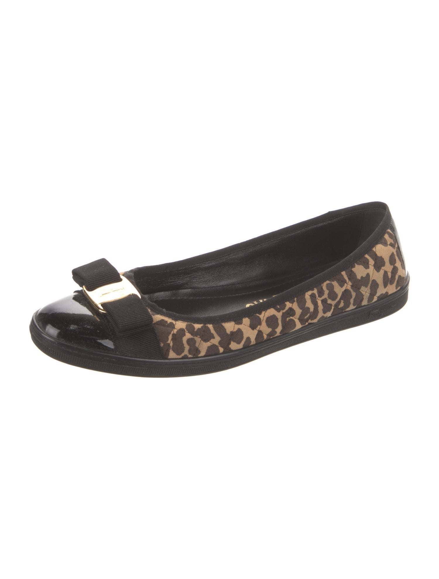 Ferragamo Animal Print Ballet Flats