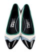 Ferragamo Leather Colorblock Pattern Pumps