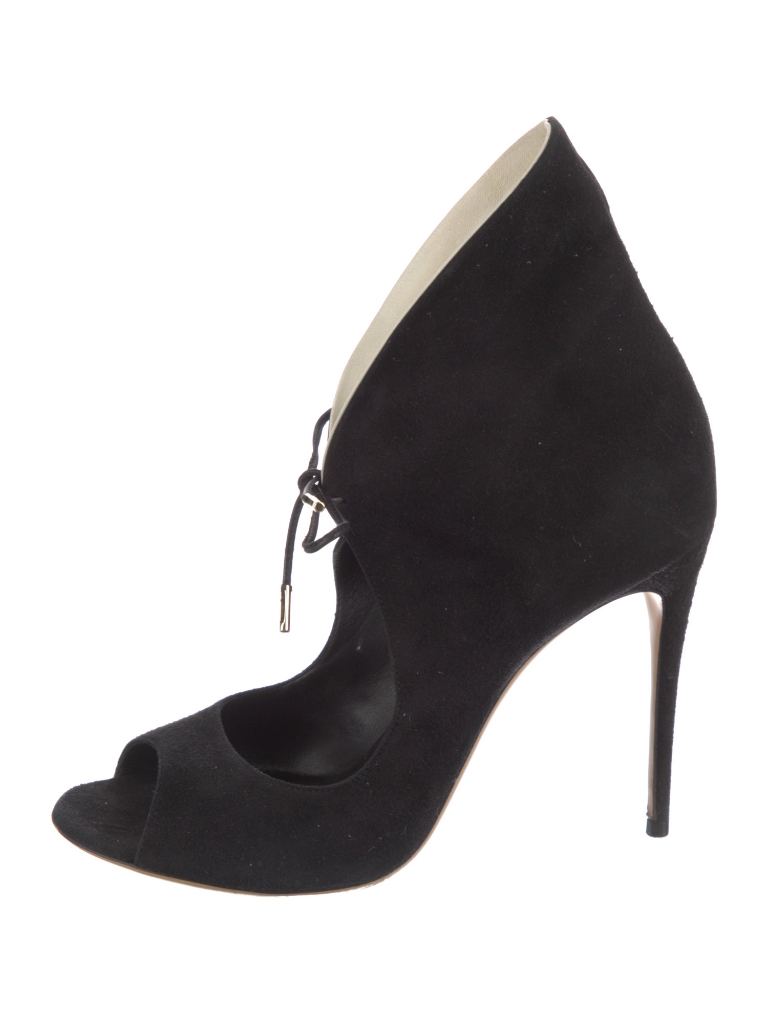 Ferragamo Suede D'Orsay Pumps