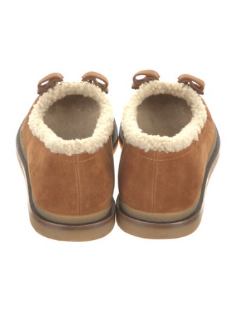 Ferragamo Vara Bow Accent Suede Flats