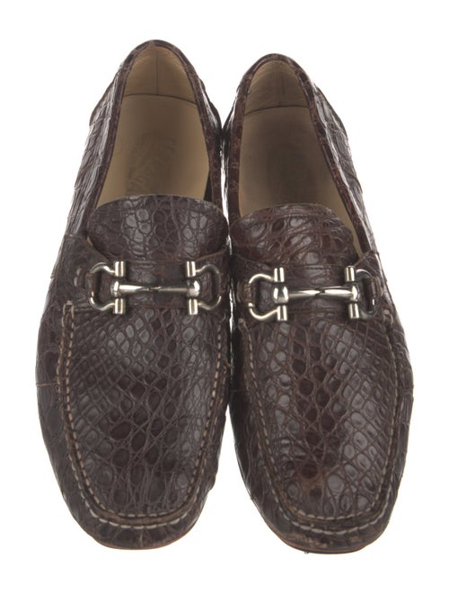 Ferragamo Crocodile Drivers