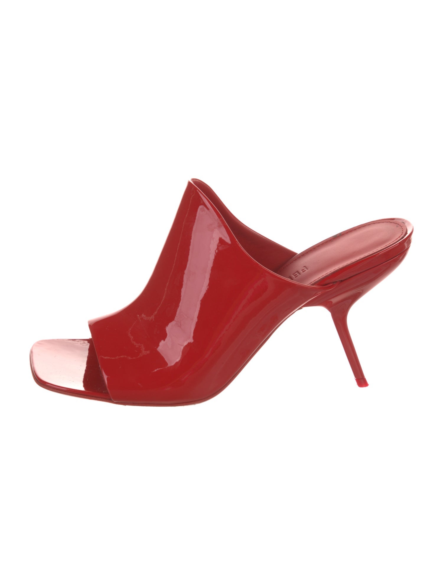 Ferragamo Patent Leather Bow Accents Slides