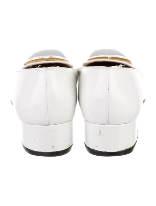 Ferragamo Gancini Logo Leather Ballet Flats