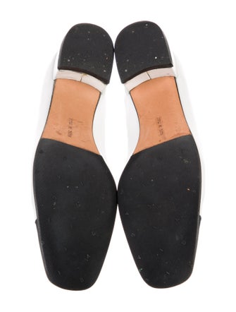Ferragamo Gancini Logo Leather Ballet Flats