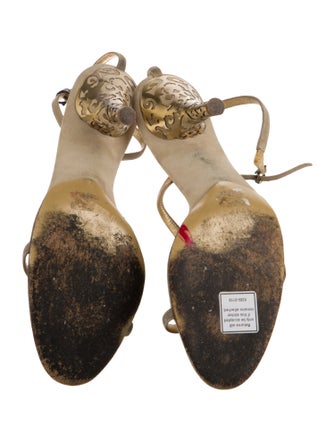 Ferragamo Suede T-Strap Sandals