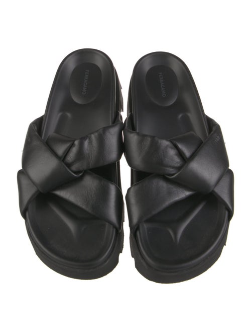 Ferragamo Leather Slides