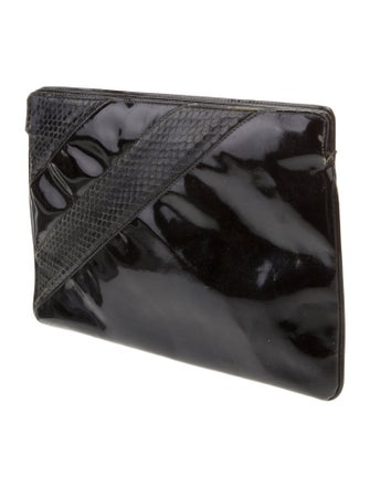 Ferragamo Patent Leather Clutch