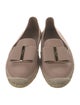 Salvatore Ferragamo Leather Bow Accents Espadrilles