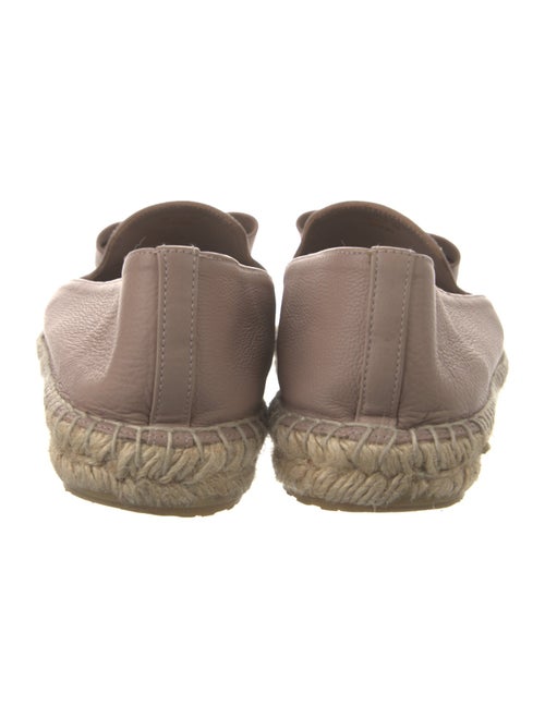 Salvatore Ferragamo Leather Bow Accents Espadrilles