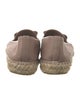 Salvatore Ferragamo Leather Bow Accents Espadrilles