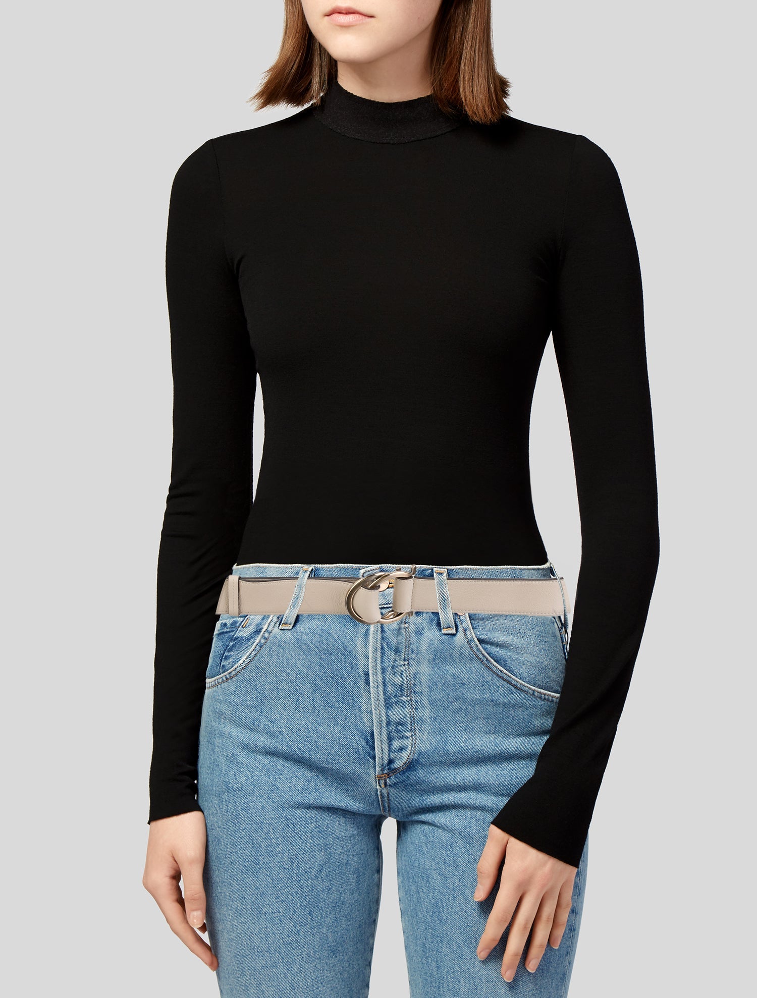 Ferragamo Gancini Logo Leather Belt