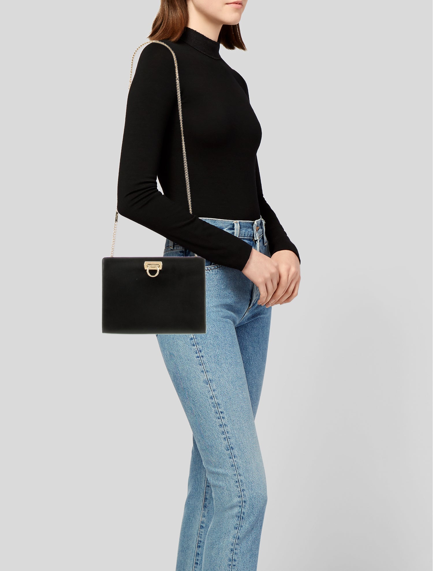 Ferragamo Leather Shoulder Bag